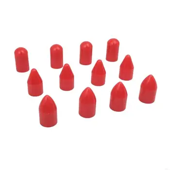 B5XC 12Pcs Crowbars Caps Car Dent Removal Rod Tips Dent Remover Tool Replacement Heads for Hails Damage Removal Plastic Caps 1