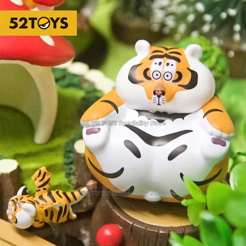 52TOYS Vari Panghu II Action Figure Cieca - Tigre Paffuta, 8,4 Cm, Giocattolo Collezione, 1 Pezzo
