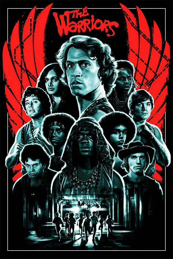 

The Warriors Classic Movie Crime Thriller Action Art Picture Print Silk Poster Home Wall Decor