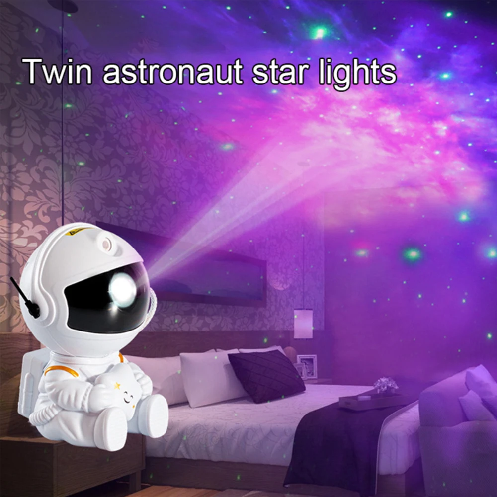 NEW Astronaut Projector Starry Sky Galaxy Stars Projector Night Light LED Lamp For Bedroom Room Decor Decorative Nightlights