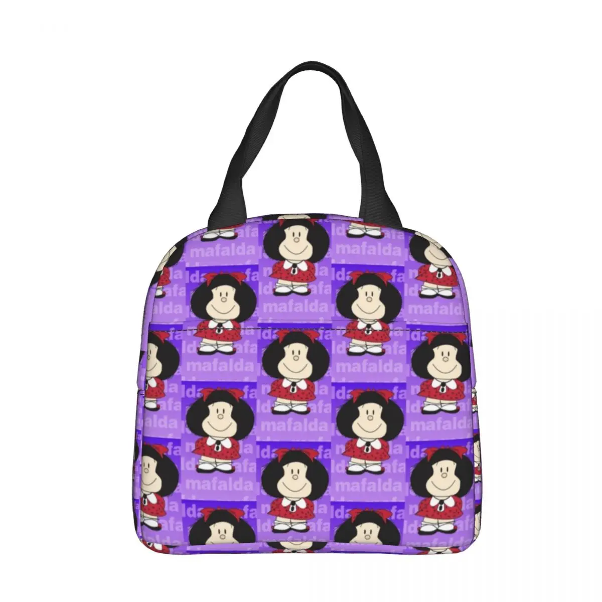 

Веселые изолированные ланч-пакеты Mafalda, Термосумка, контейнер для еды, большая сумка-тоут, Ланч-бокс, сумка для еды, для путешествий в колледже