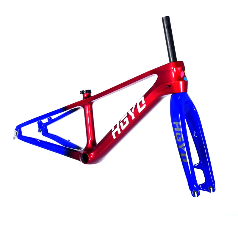 

HGYD 20 inch carbon fiber mountain bike frame F100/R135 youth mountain bike 20 inch scooter 405/406