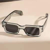 1PC Unisex Retro Square Sunglasses Classic UV Protection Plastic Frame Shades for Outdoor Travel Driving 5