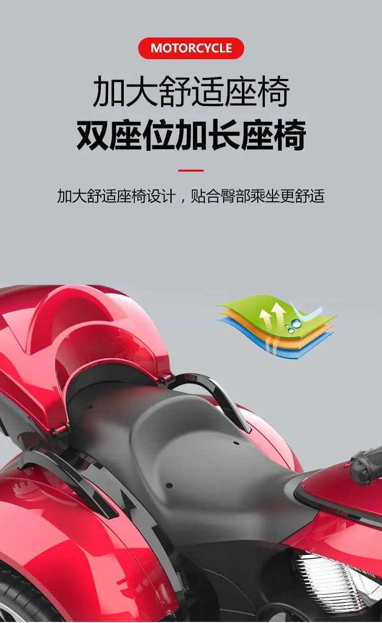 Bmw Three Wheels Rechargeable Kids Ride On Bike