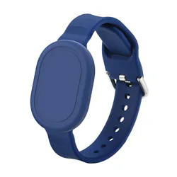 Kids Silicone Wrist Strap Case - Anti - Scratch Protective Bracelet Holder (Dark blue)