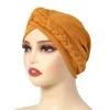 Fashion Braid Headscarf Hat Women Muslim Inner Caps Turban High Quality Ladies Hair Cover Headwrap Multi-Color Headscarf RIMAIRE 3