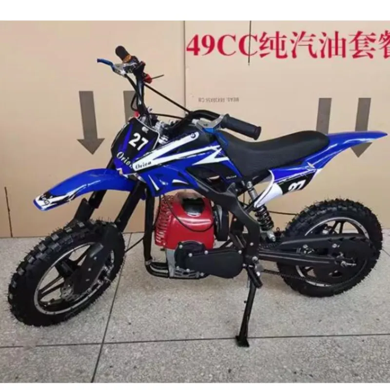 49CC Four Stroke Children's Motorcycle Off-Road Vehicle Mini High-Speed Racing Motorcycle Gasoline Scooter