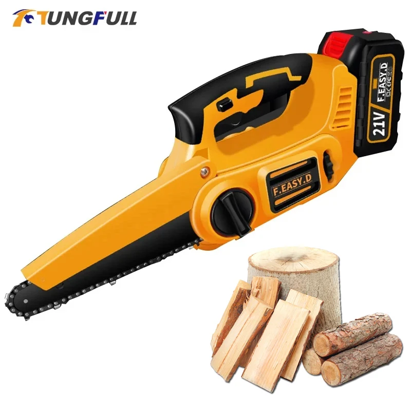 

Mini Chainsaw Cordless rushless Handheld Pruning Saw Woodworking Cutting Tool Small Electric Saw Battery Pruning Garden Tool