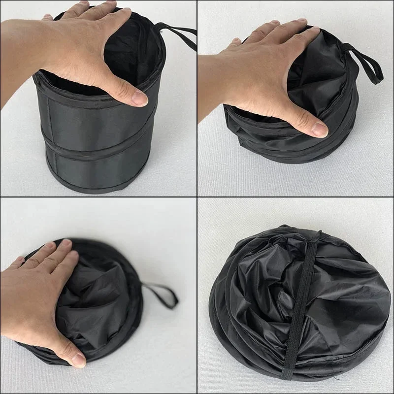 Car Garbage Bag Car Trash Can Portable Garbage Bin Foldable Pop-up Waterproof Bag Waste Basket Interior Accessories