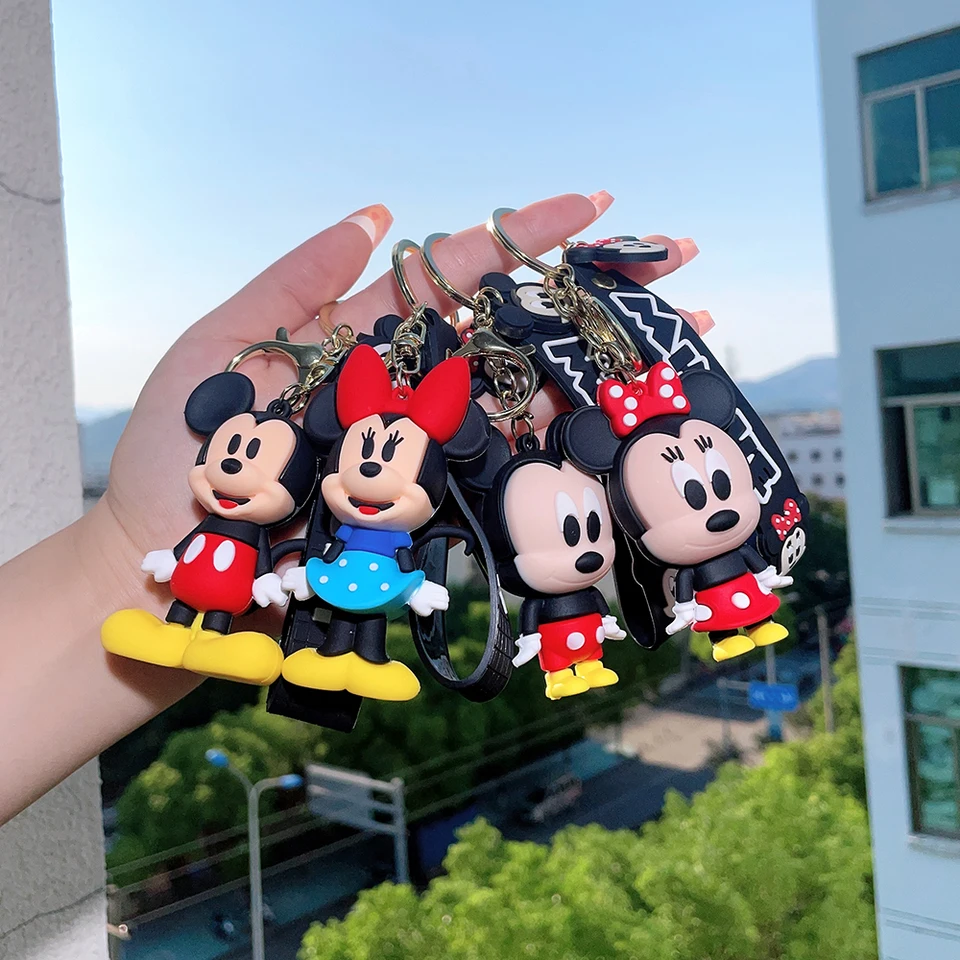 Disney Mickey Mouse Keychain Minnie Donald Duck Daisy Cute Doll Keyring  Fashion Couple Bag Ornament Key Chain Car Pendant Gift - AliExpress