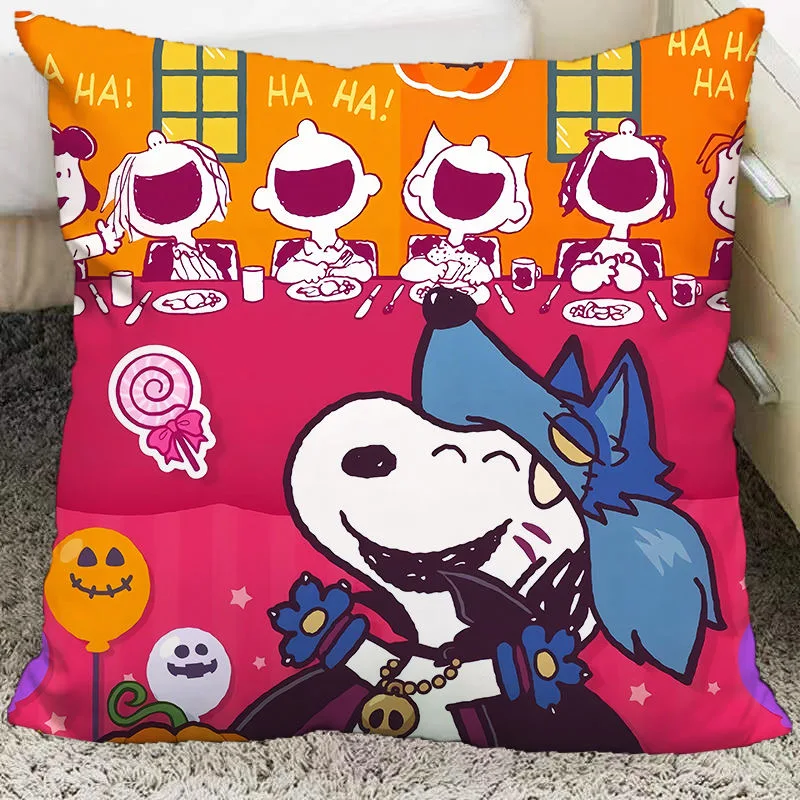 thumbnail image 1 of Almohada con estampado de anime de Peanuts, cojín suave con dibujos animados kawaii de Snoopy y Charlie Brown, cojín decorativo para sofá, silla, cama de coche, 1 of 5