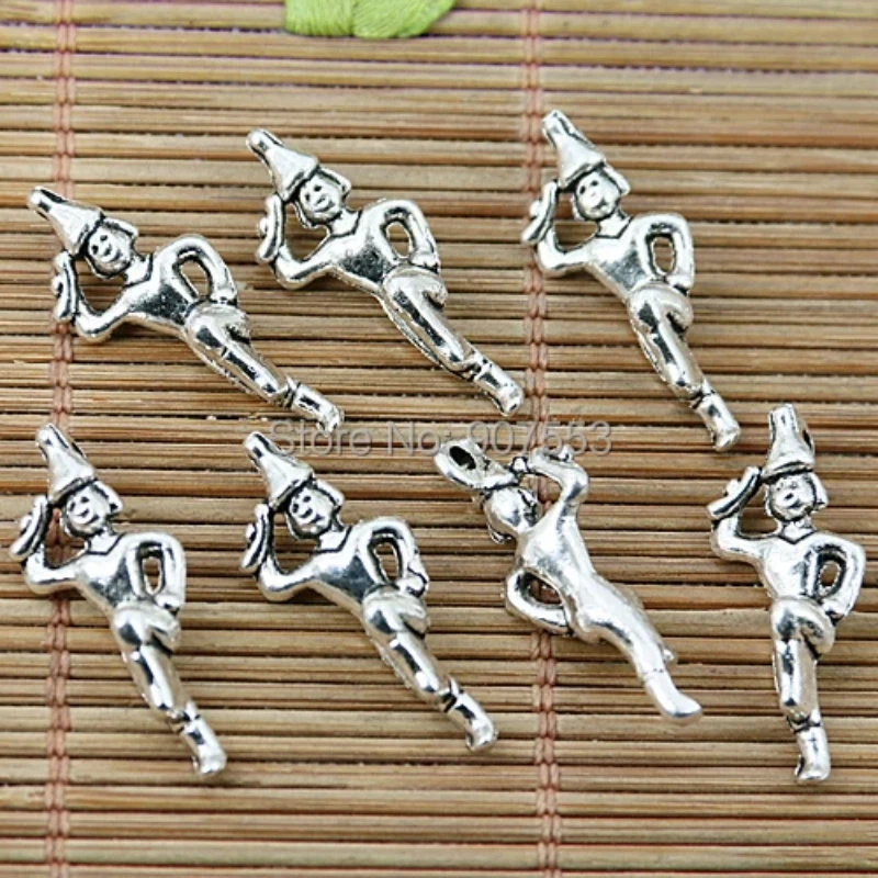 

30pcs 24*10mm Tibetan Silver Beautiful Dancer Charms EF1880 Charms for Jewelry Making