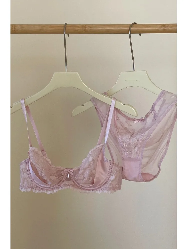 Ensemble de Lingerie amincissante en dentelle française, soutien-gorge et culotte Push Up légers, anneaux en acier fins de luxe, ensemble de contrôle du ventre Push Up Sexy YUQI