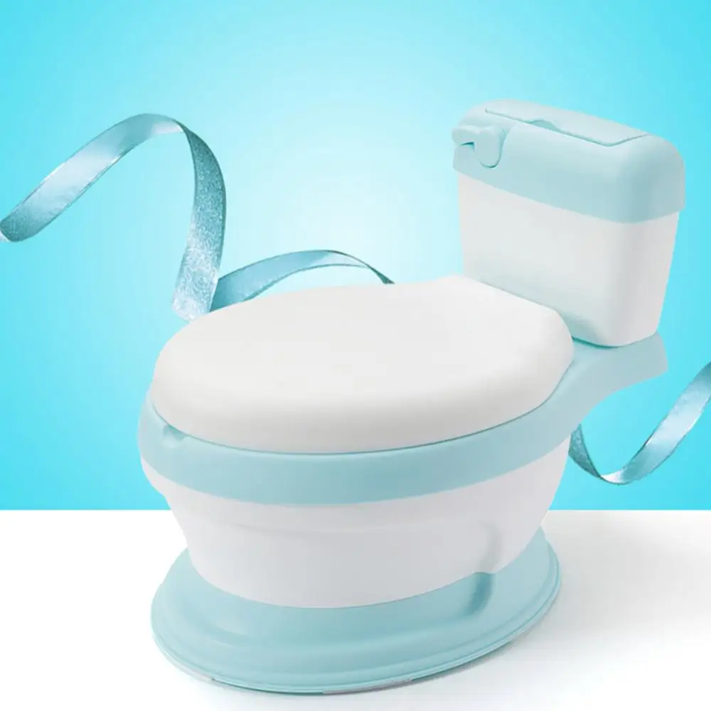 Soft 3 in 1 Cushion Kids Children Toilet Seat Stand Potty Training Stand Potty Toilet Training Seat Step Stool with Splash Guard 6