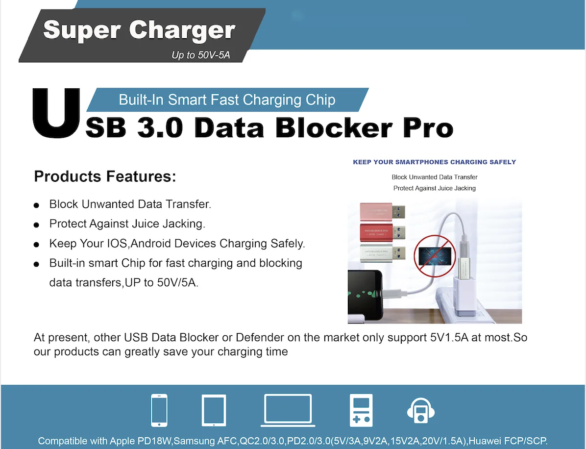 USB 쉴드 충전 전용 데이터 없음 여성 확장 USB 충전기 어댑터 휴대 전화 노트북 노트북 용 USB 데이터 차단기