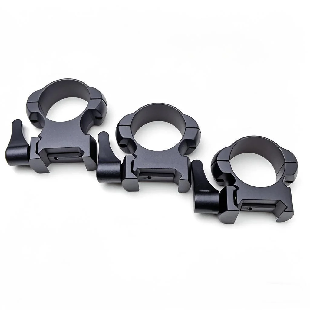 Rifle scope mount ring Weapon flashlight mount 2Pcs/Set Rifle Scope Steel Mounts Ring 25.4mm 21mm Picatinny Rail Tactical Flashlight QD Mount Rings