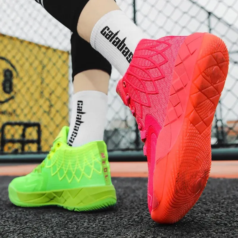 Basketball Shoes for Men Outdoor Sports Wear Resistant Rubber Sole