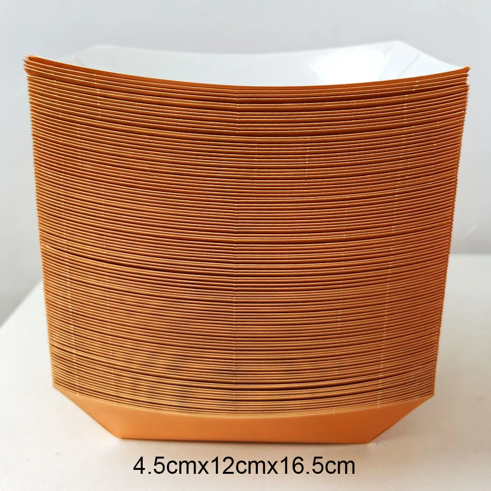 6/12/24PCS Disposable Paper Food Trays – Solid Color Snack Boats for Popcorn, Fries, Na... - SKU DPFT2126 - UGI Packaging