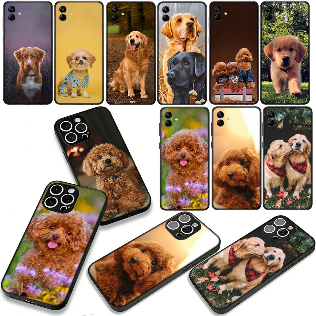 Golden Retriever Poodle Dog Design Phone Case