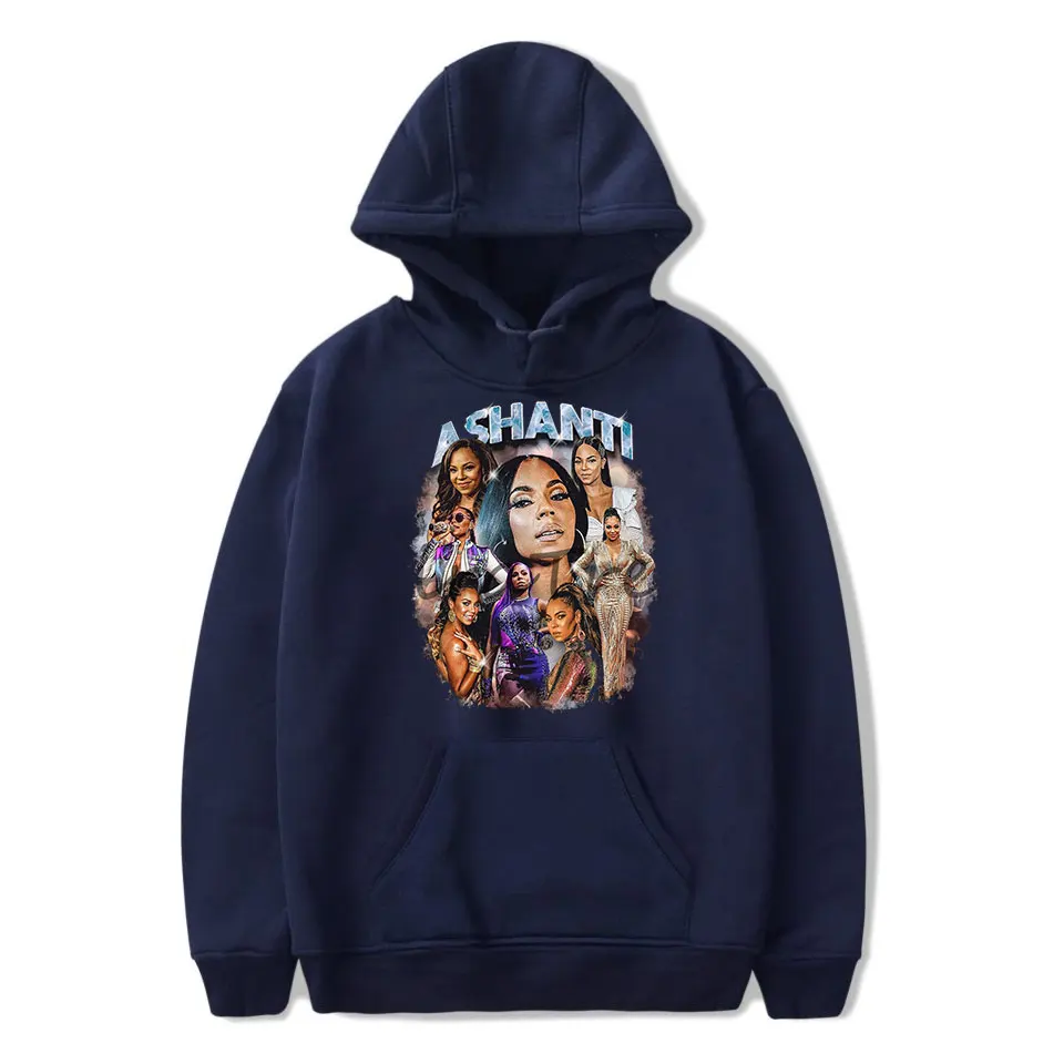 Ashanti Hoodie Rap Merch Popular Graphics Print Unisex Trendy Casual Streetwear 4