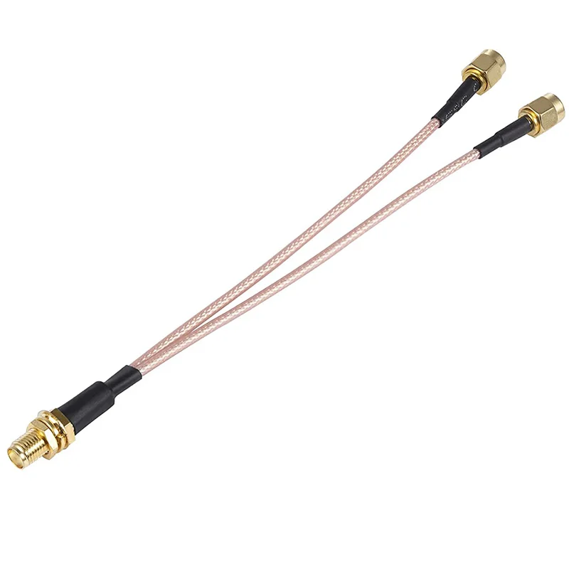 RP SMA Male/Female to Dual SMA Male Female 2 X SMA 2 Way Antenna Adapter Y Type Splitter Pigtail RG316 RF Coax Extension Cable