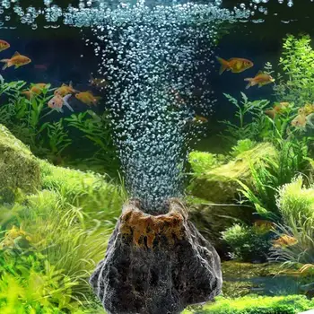 Volcano Air Stone Aquarium Ornament 1