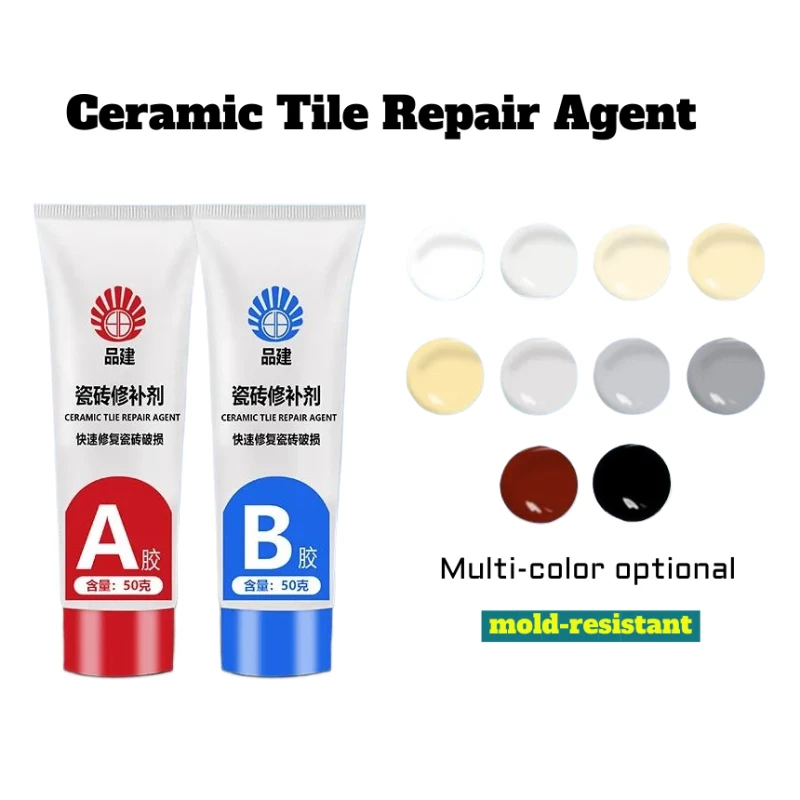 Kit De Réparation Pour Carrelage Et Porcelaine - 50 Ml - Style Moderne - Neuf