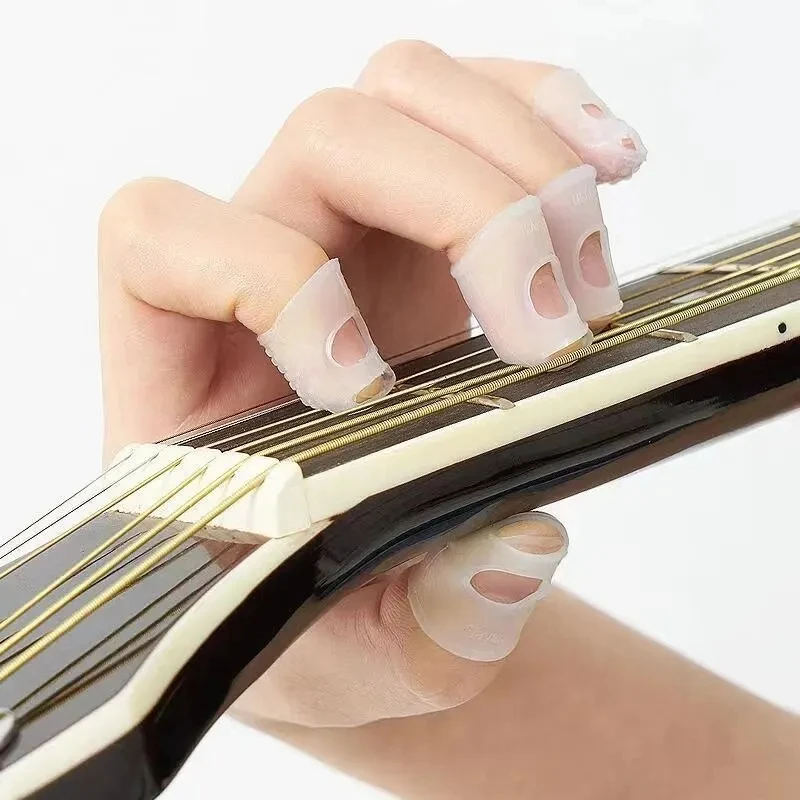 Guitar Fingertip Protection Set - Silicone Caps