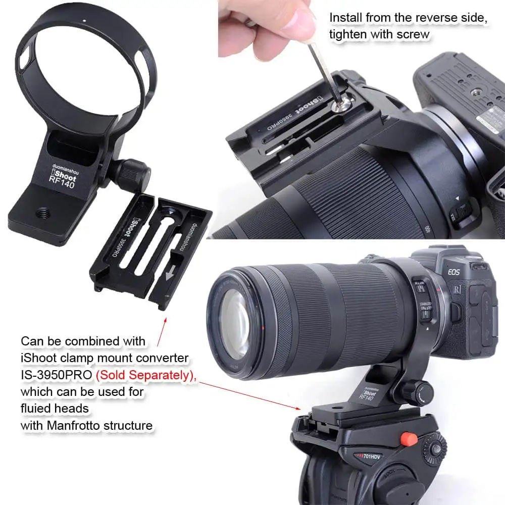 Hisootレンズカラー三脚マウントリングサポートforcanon rf 100