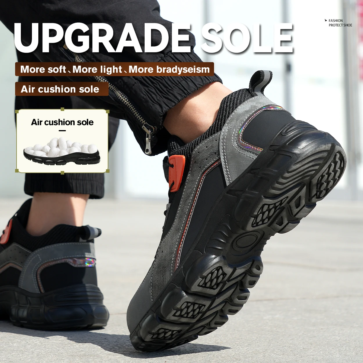 أحذية السلامة الرجالية ذات الأزرار الدورية، أحذية...