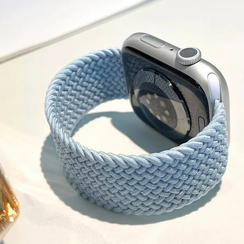 33674-877280.jpg Bracelet de montre tressé à boucle unique pour Apple Watch