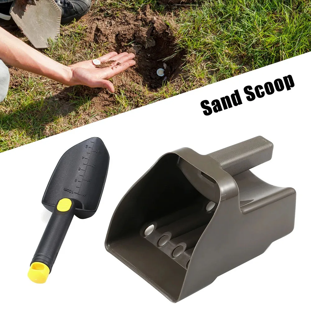 Sand Shovel Set Handheld Stainless Steel Beach Spade Digging Tool With Handle Searching Metal Detecting Accessories