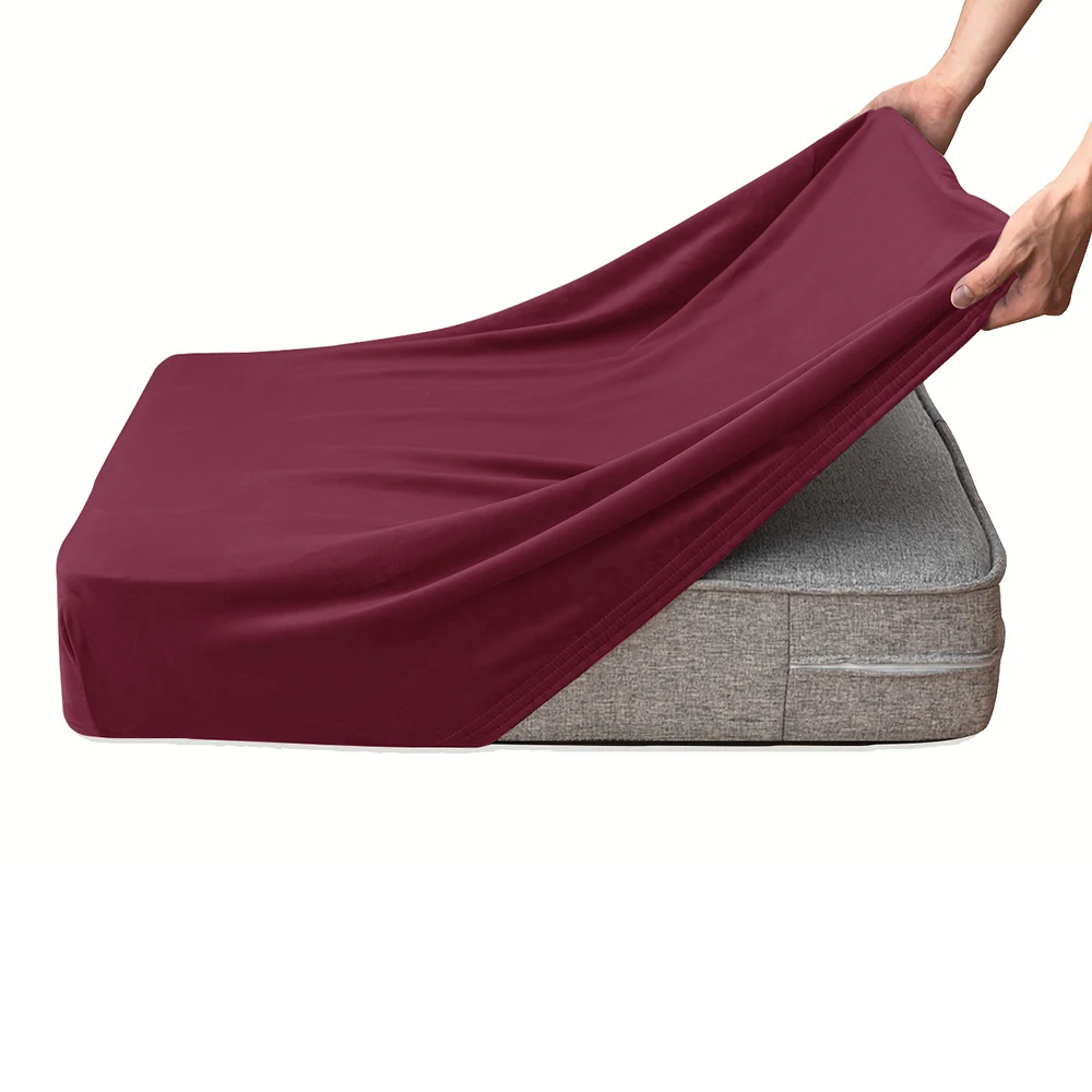 Luxurious Velvet Plush Stretch Sofa Cover - Soft, Removable Slipcover for Living Room and Lounge