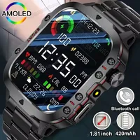 2025 Military Smartwatch GPS Men Flashlight Waterproof Outdoor Sport Tracker HD Bluetooth Calls Smart Watch New For Android IOS