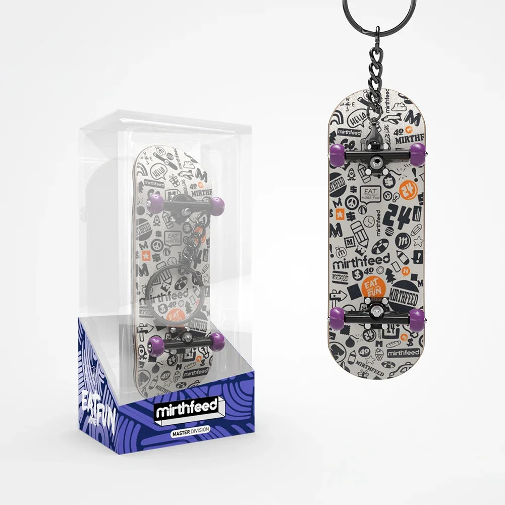 Skate Park-patinete de madera para acrobacias, Mini monopatín profesional DIY, soporte de Metal, rueda de rodamiento, juguetes de mesa