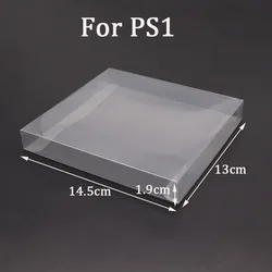 10 - Pack Clear Transparent Game Cartridge Box Case Plastic Protectors (For PS1)