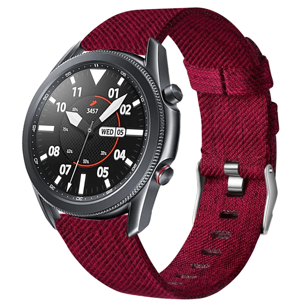 for samsung galaxy watch 6 classic 4 5pro 45mm 44mm 40mm 47mm band gear s3  Frontier Woven Fabric strap for huawei watch gt 2e