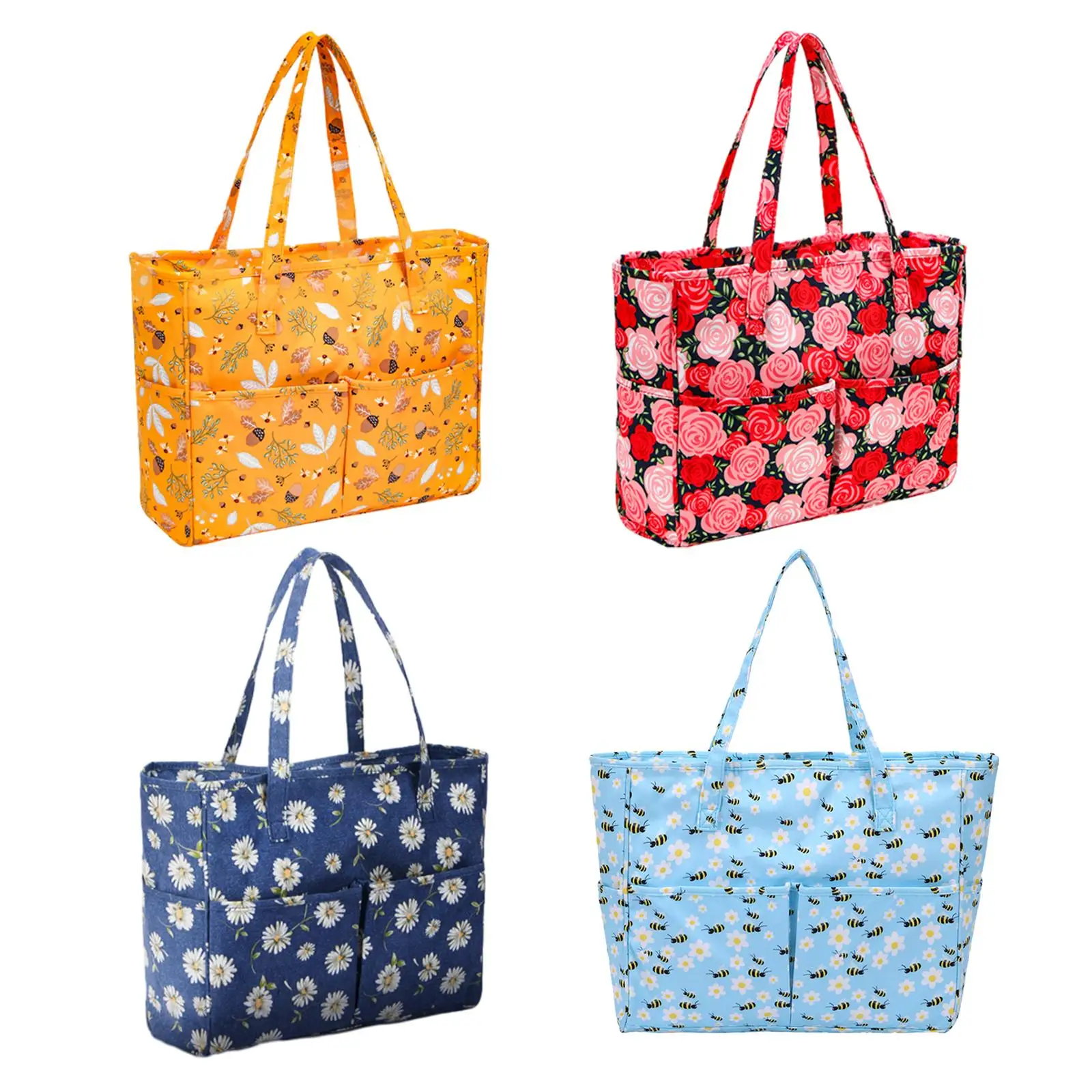 

Сумка для хранения пряжи с боковой сумкой, сумка для вязания для путешествий, домашние крючки для вязания