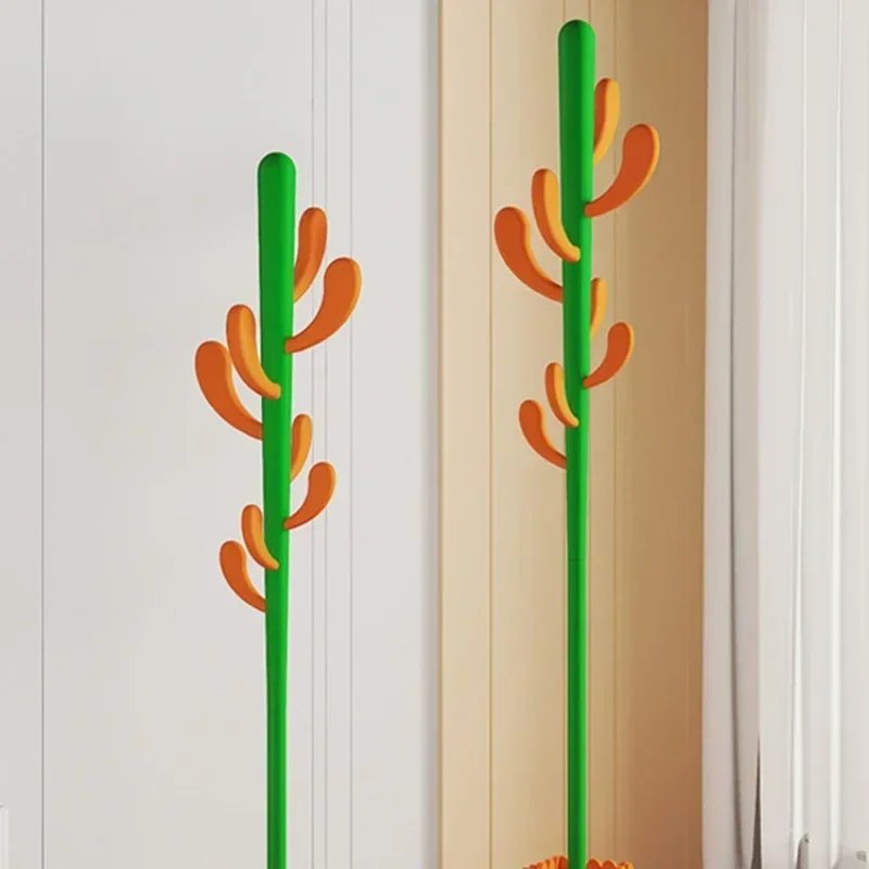 Simple cute coat rack Cactus shaped stand hanger Thickened base vertical frame Creative home furniture Children adults shelf hot