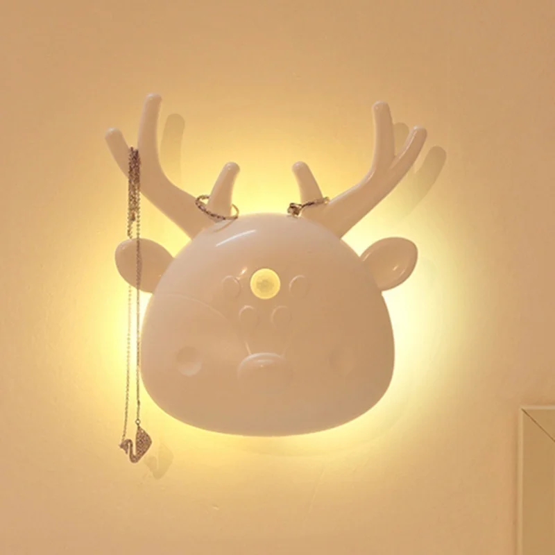 

Cartoon Night Light Deer Led Usb Night Light Ir Motion Sensor Wall Lights Auto On/off For Pathway Staircase Wall Fridge