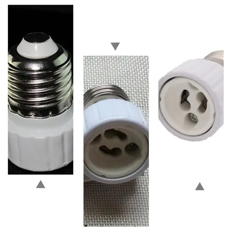 Description Picture 3 of item6 Pcs E27 to GU10 Lamp Holder Adapter Converter Light Bulb Plug Socket Adoaper Plastic