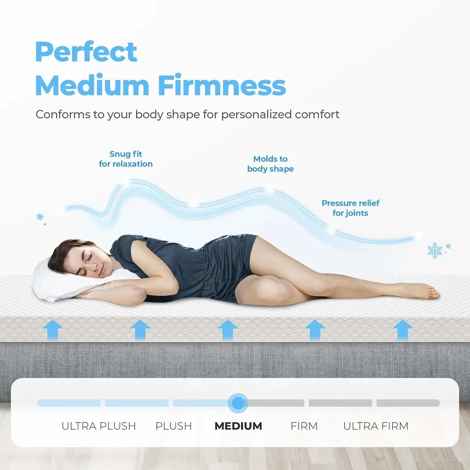 8 Inch Twin Cooling Gel Memory Foam Mattress Medium Firm CertiPUR-US Enhanced Pressure Relief Removable Soft Cover