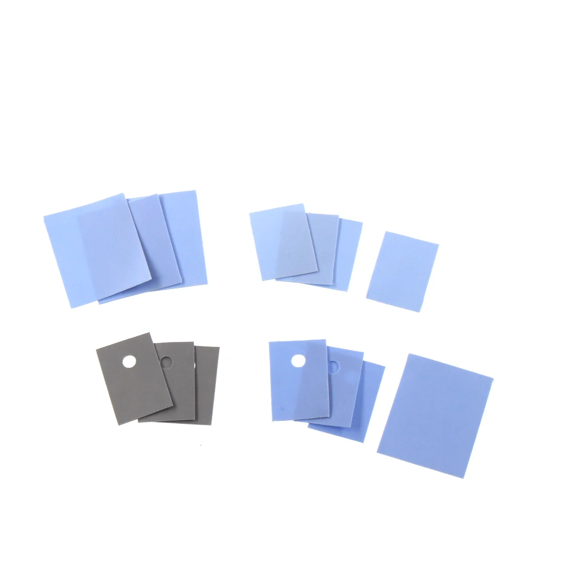 TO-220-3P1/3P 13/18/20*18/22/25*0.15mm High Voltage Resistance Pad Insulation Thermal Conductive Silicone Gel Sheet 100pcs
