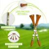 Natrual Wooden Golf Tees 100 Pack Biodegradable Bamboo Golf Tees,More Sturdy and Stable Premium Bamboo Golf Tees 4