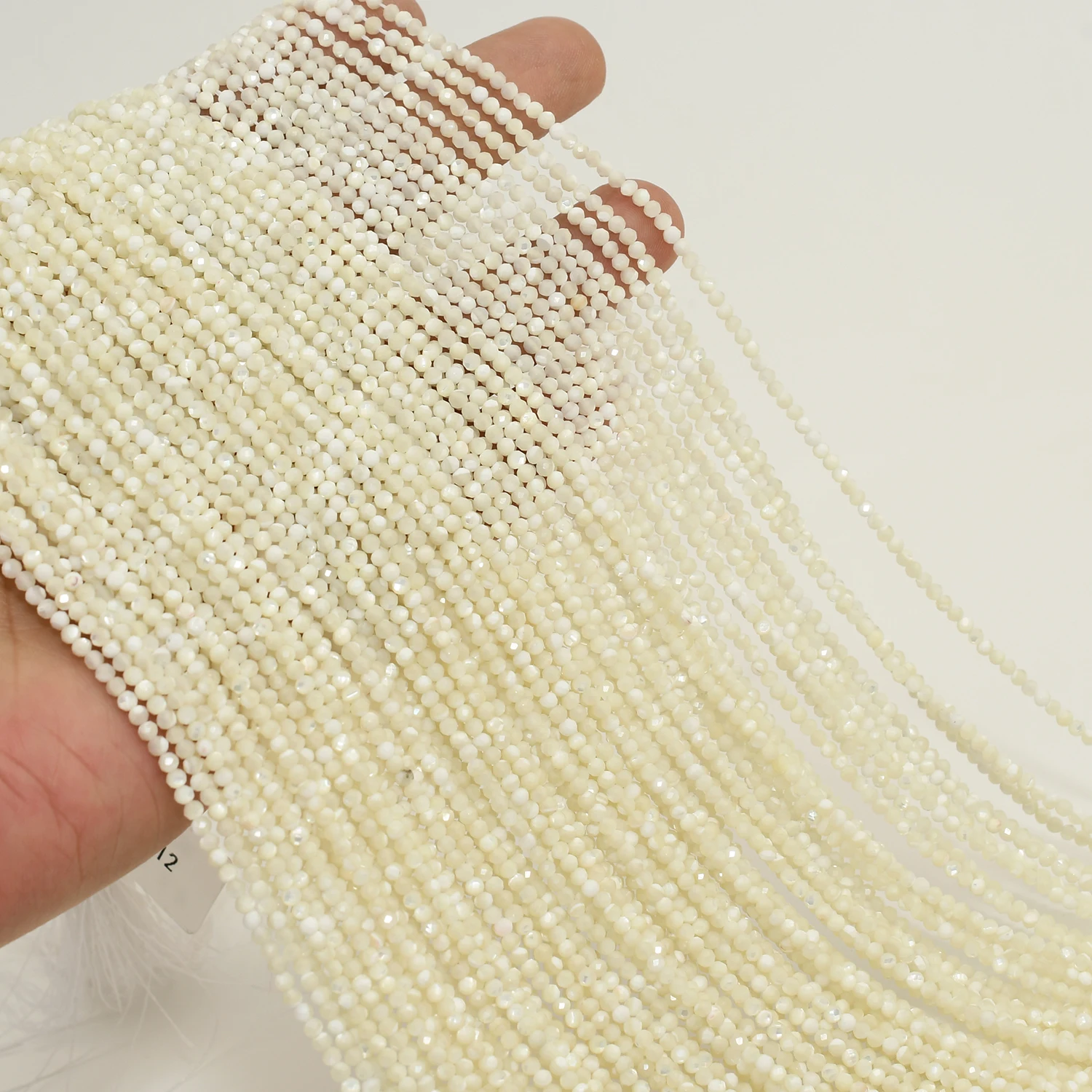 Natural Mother of Pearl MOP Faceted Round Beads 2mm 3mm 4mm pearl beads loose gemstone beads loose beads