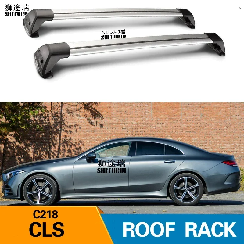 

Для Mercedes-Benz CLS (C218) Coupe, 2010-2018 крыша бар автомобиля специальный ремень из алюминиевого сплава замок светодиодная стойка для стрельбы стойка