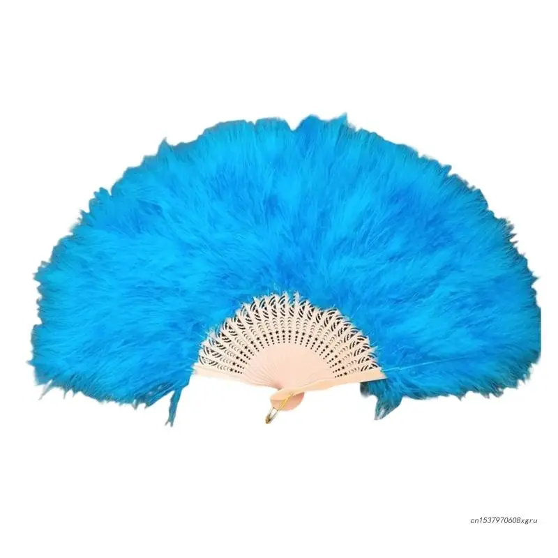  1 unids de plumas blancas ventilador de mano Flapper accesorios  de disfraz de plumas rugientes plegables de mano para fiesta de baile  ventilador de plumas de ganso - Rosa : Hogar