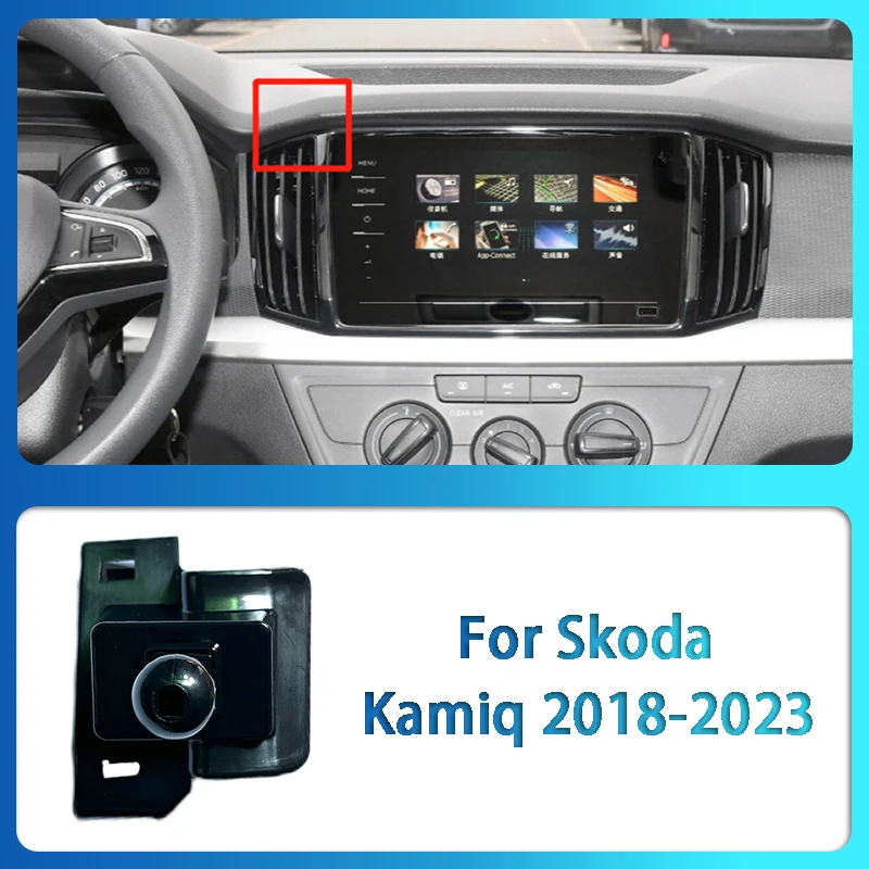 Phone holder, mobile phone holder Car Mobile Phone Holder Base Clip for Skoda Superb Rapid Spaceback Octavia Kodiaq GT Karoq Kamiq Octavia PRO Car Accessories