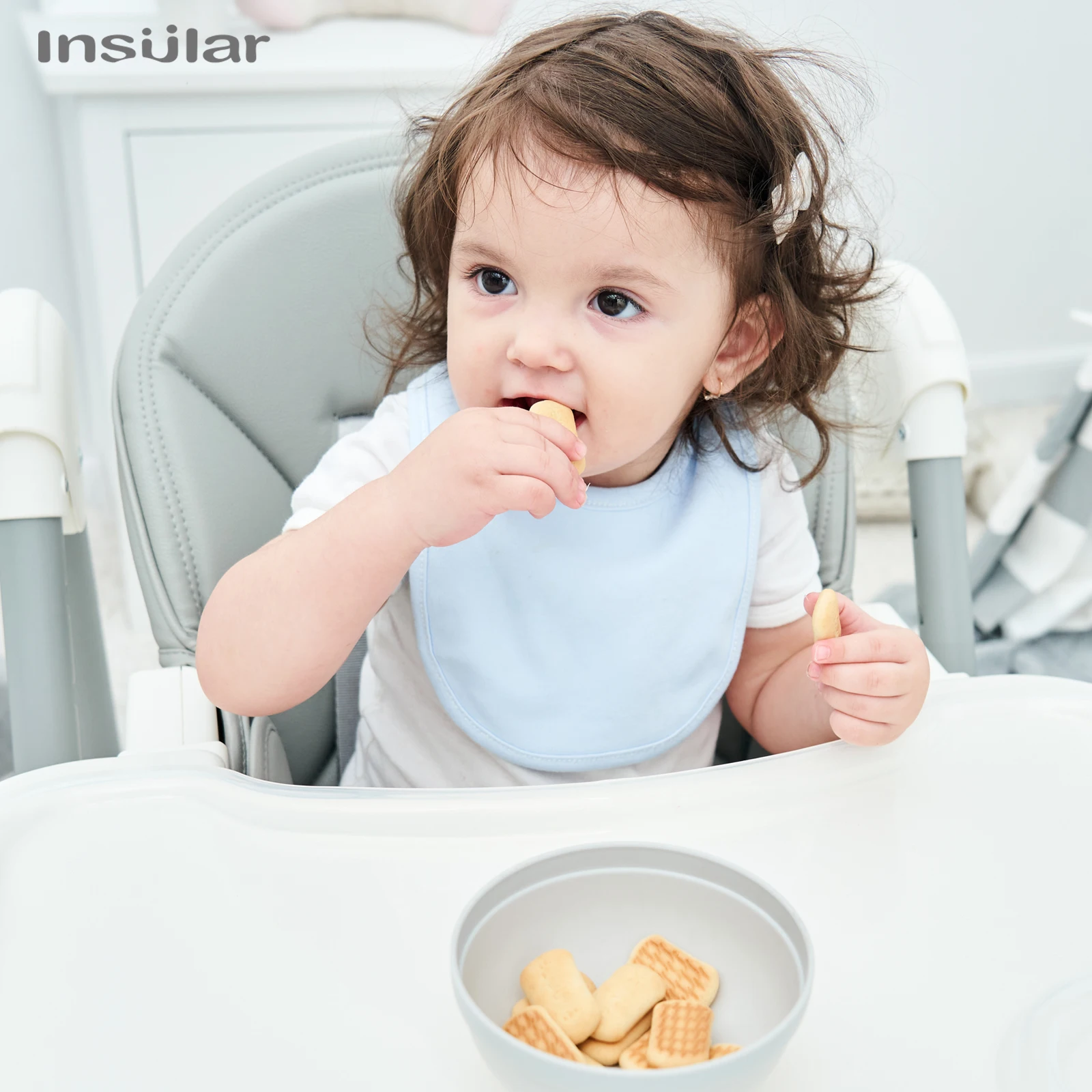 Baby Bib Insular Soft Cotton Baby Drool Bibs Cute Scarf Comfortable Drooling and Teething Saliva Towel Newborn Feeding