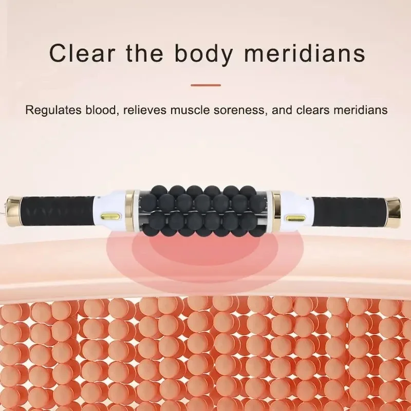 Cellulite Reduction Bead Roller Massage Lymphatic Drainage Rolling Beads Cylinder Therapy Body Contouring Fat Removal Machine
